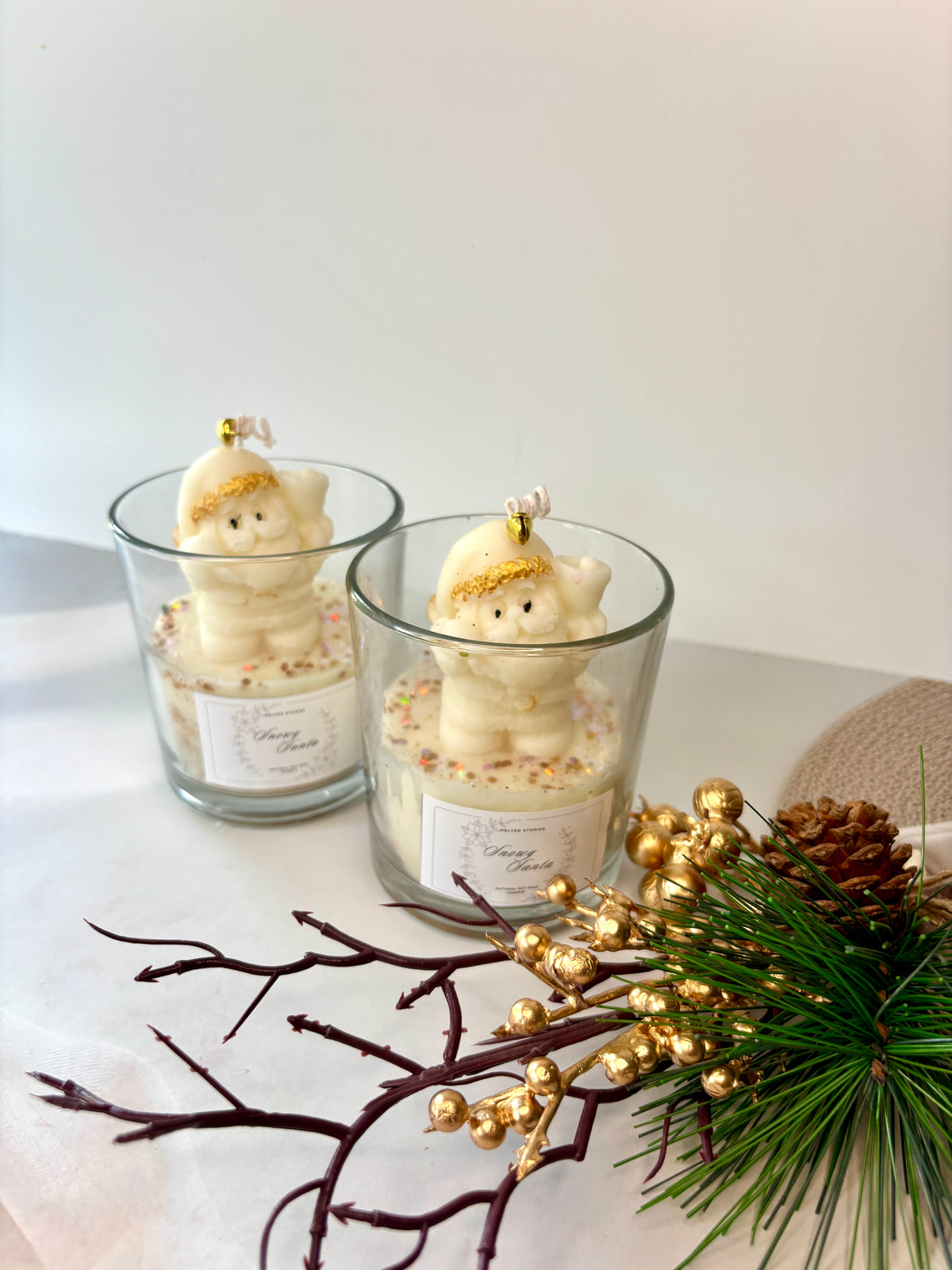Snowy Santa Jar